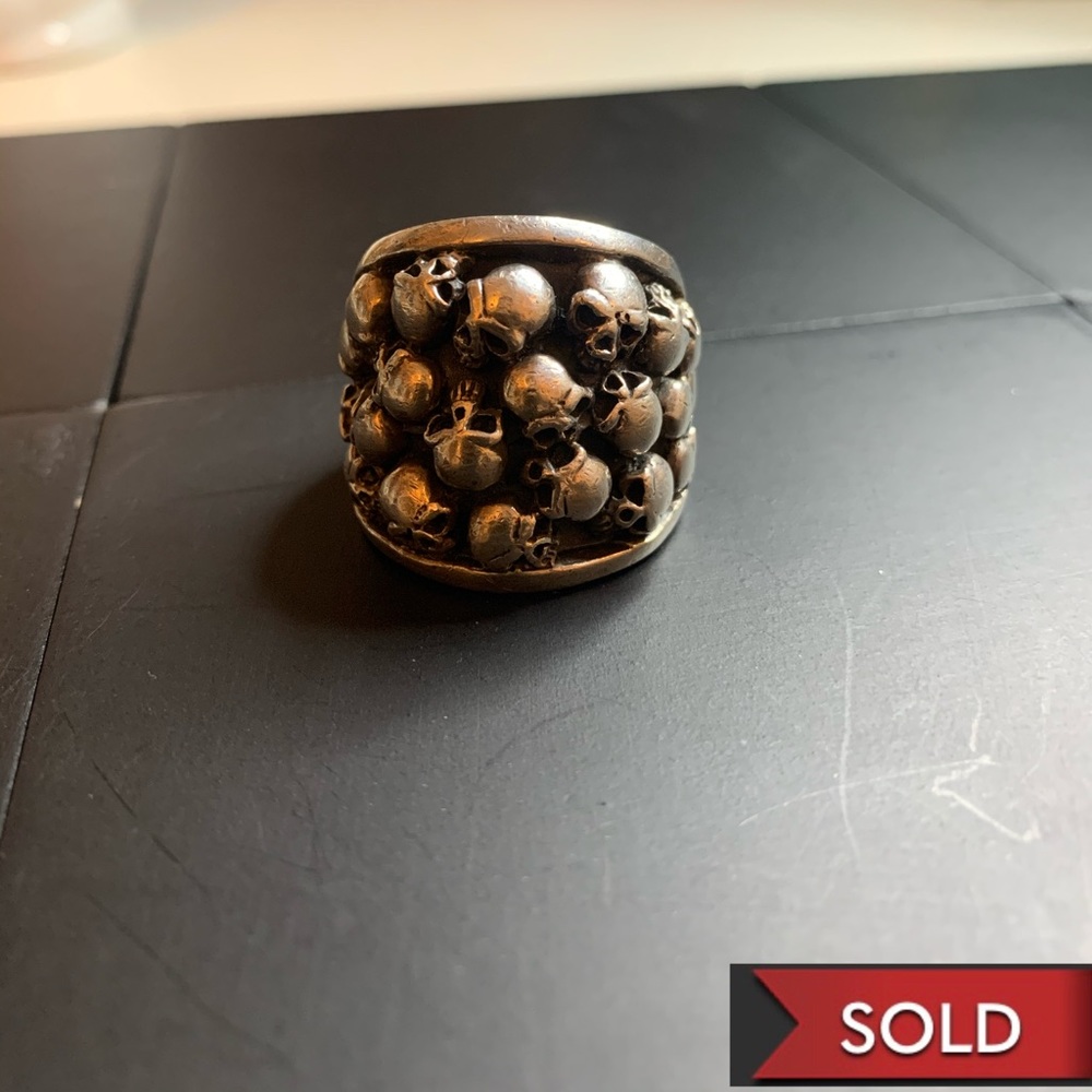 Silver Skull Ring - image 1